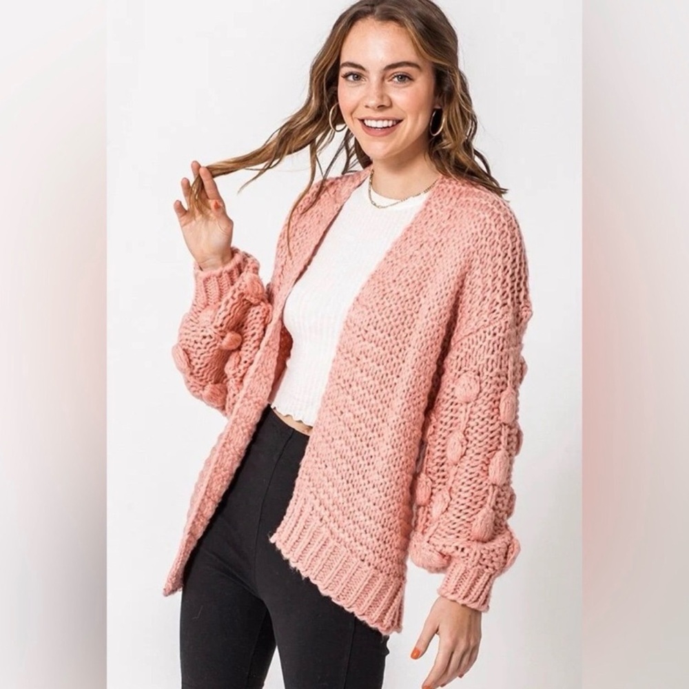 FAVLUX Fashion chunky knit cardigan